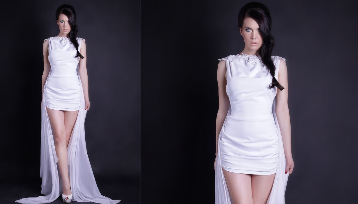 Abito da sposa con strascico