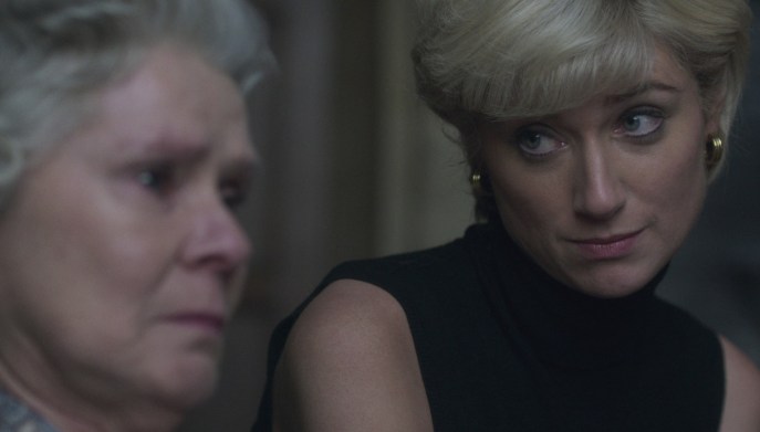 The Crown 6, scena con Elisabetta II e Lady Diana
