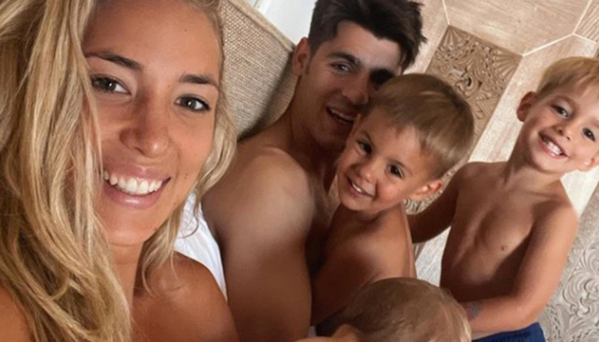 La famiglia di Alvaro Morata e Alice Campello