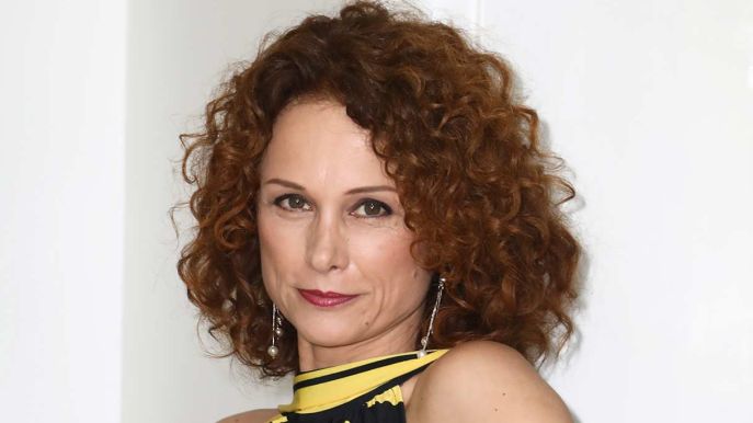 Beatrice Luzzi al photocall della fiction "Solo per Amore - Destini Incrociati" nel 2017