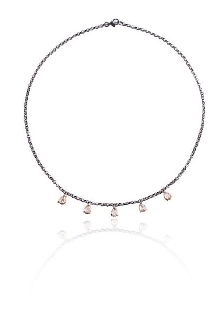 collana con ciondoli argento