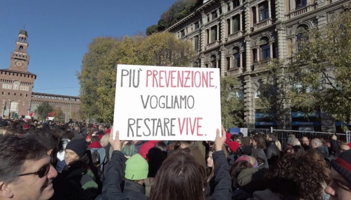 Violenza sulle donne manifestazione