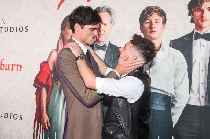 Jacob Elordi e Barry Keoghan alla prima di "Saltburn"