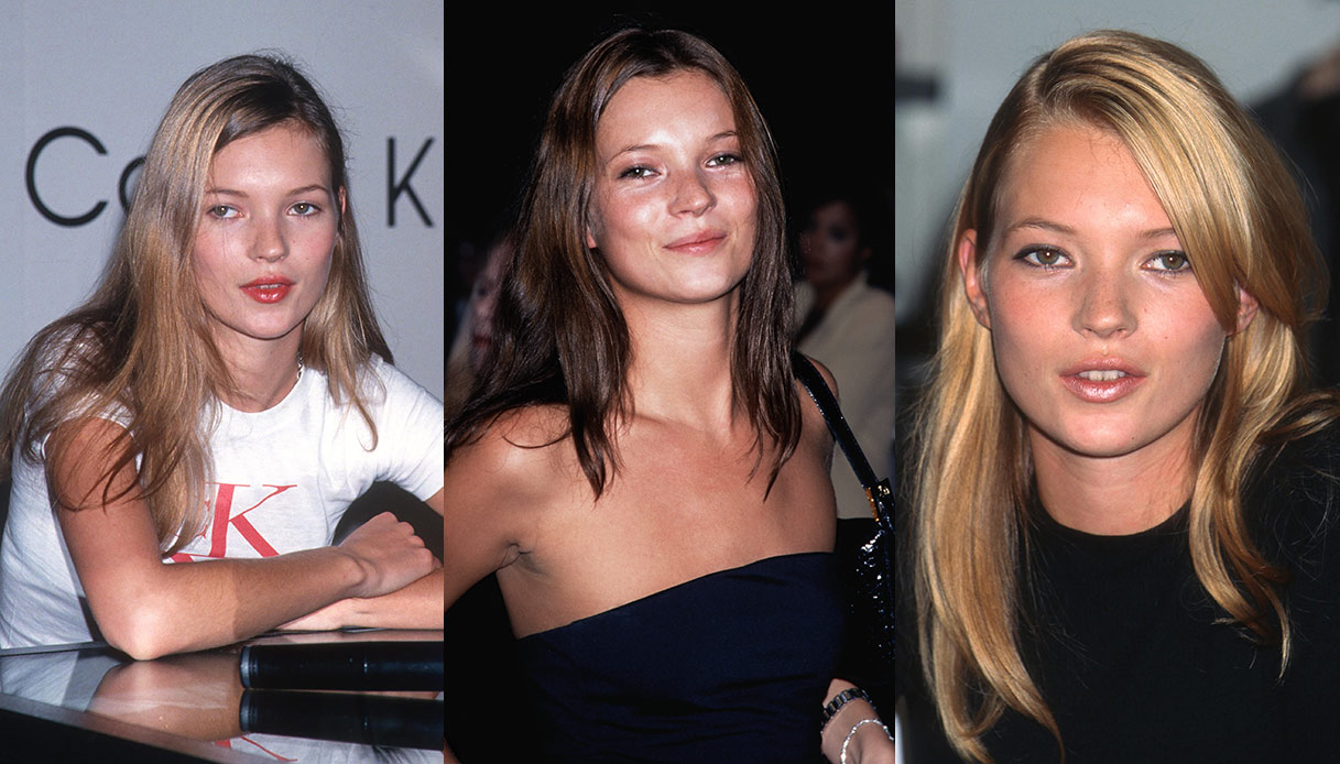 Kate Moss a inizio carriera, negli anni '90