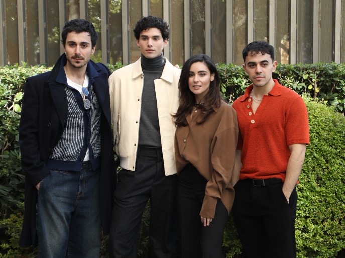 Gianluca Zaccaria, Riccardo De Rinaldis Santorelli, Chiara Celotto e Giovanni Crozza Signoris, protagonisti di "Mameli"