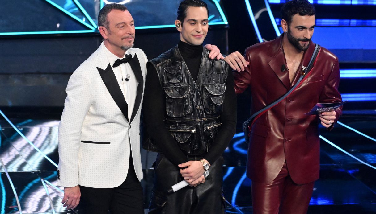 Amadeus, Mahmood e Mengoni a Sanremo
