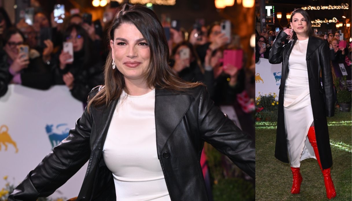 Emma Marrone, il look per il Green Carpet di Sanremo 2024