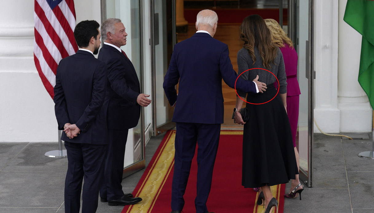 Joe Biden Rania di Giordania