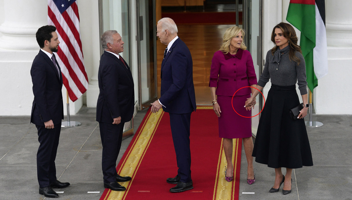 Abdullah di Giordania Joe Biden Jill Biden Rania di Giordania