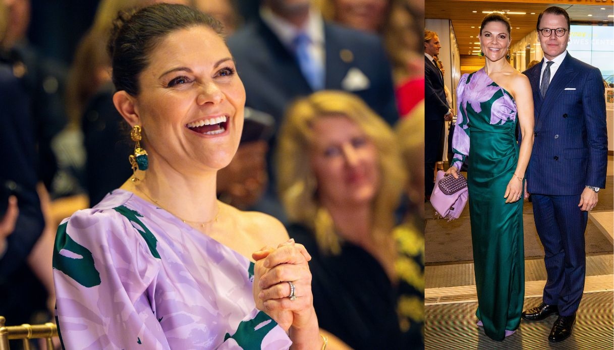 Vittoria di Svezia, il look da sera