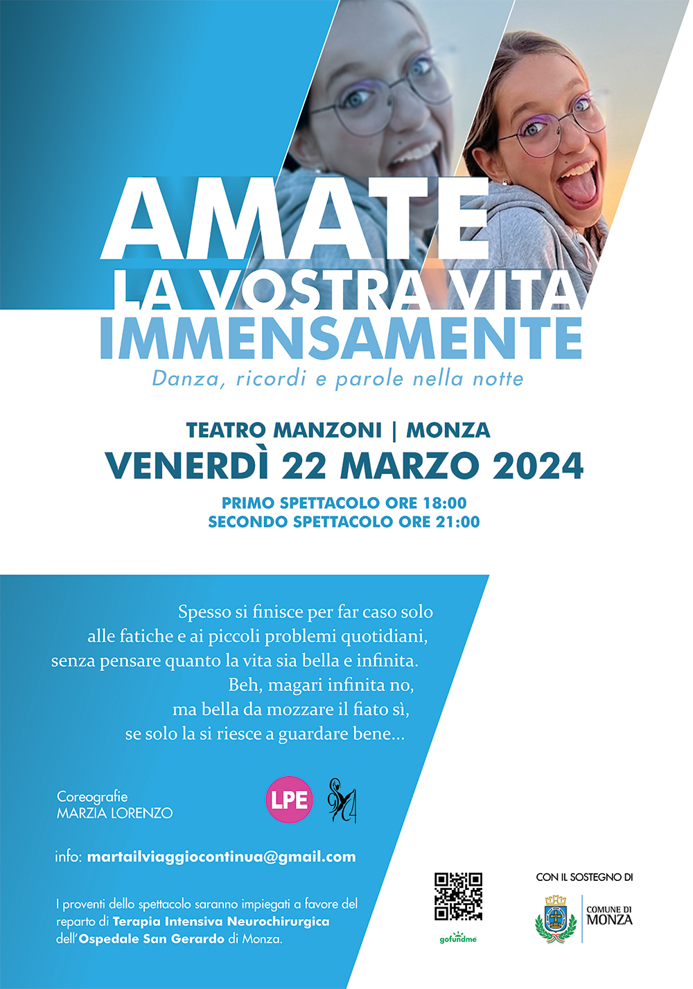 Locandina spettacolo Marta Roncoroni