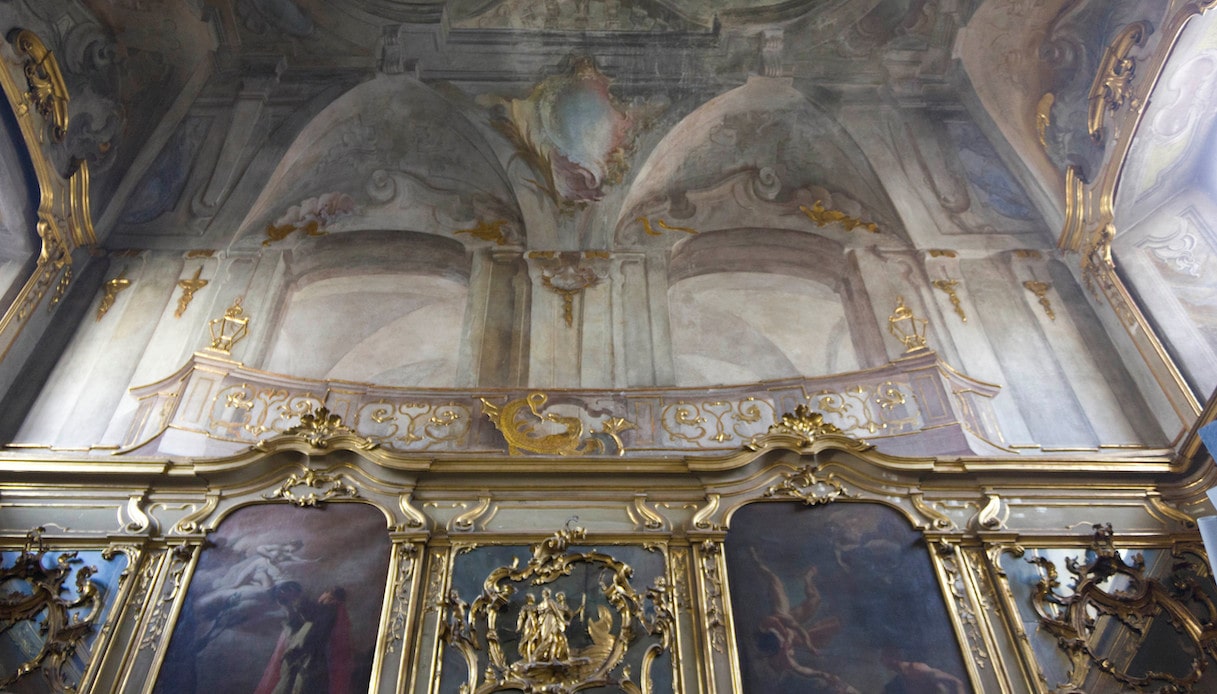 Vista di un ambiente interno di Palazzo Litta