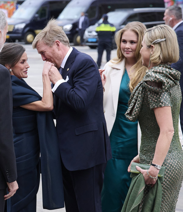 Letizia di Spagna Willem Alexander d'Olanda Amalia d'Olanda Maxima d'Olanda