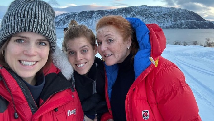 Sarah Ferguson e le figlie Beatrice ed Eugenia