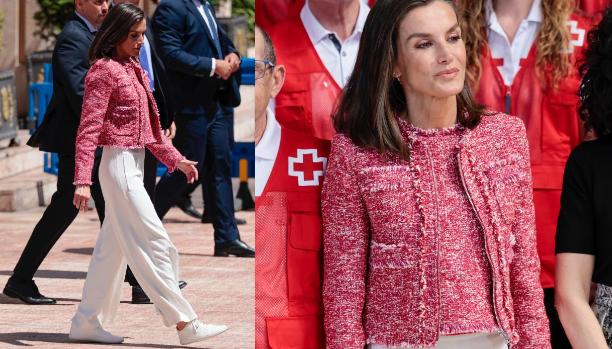 Letizia di Spagna ancora con le sneakers comode