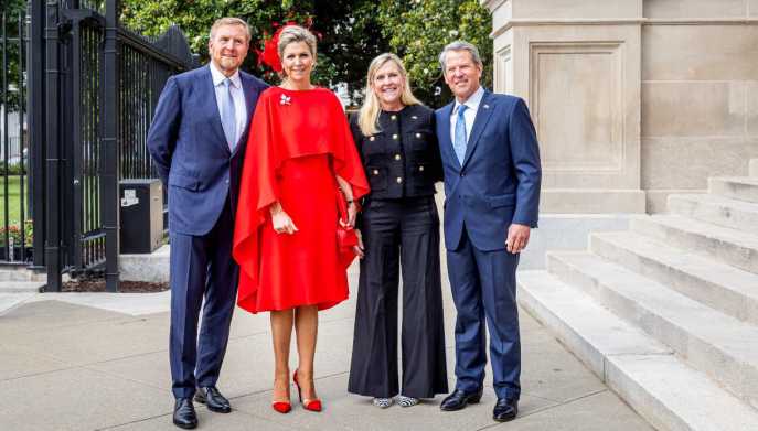 La coppia reale d'Olanda in visita negli Usa