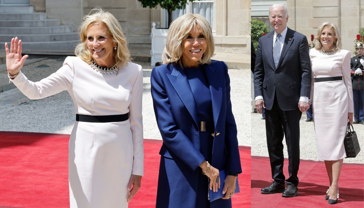 Il look sobrio e minimal di Jill Biden