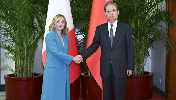 Giorgia Meloni in visita in Cina