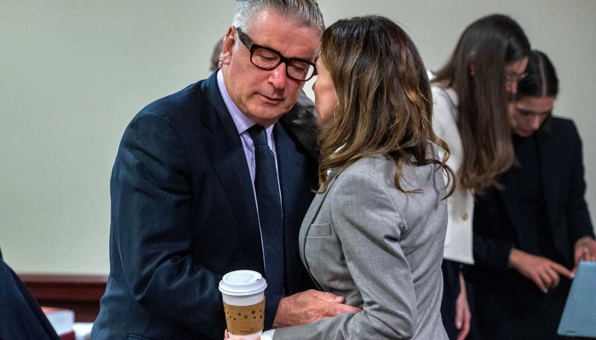 Alec Baldwin con sua moglie