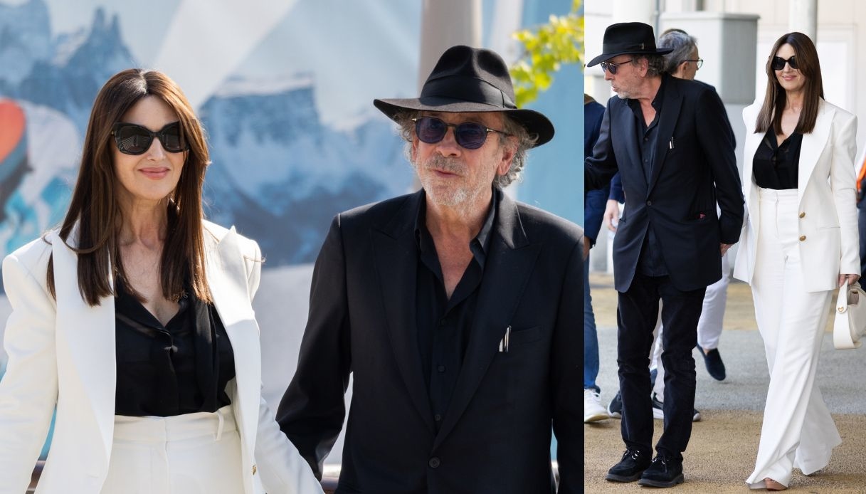 Il look di Monica Bellucci e Tim Burton