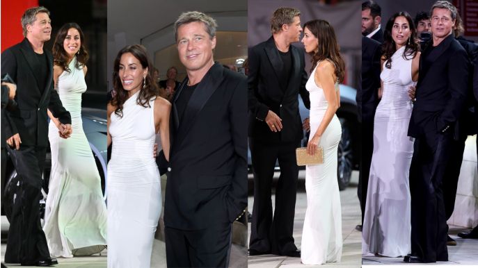 Brad pitt con la fidanzata