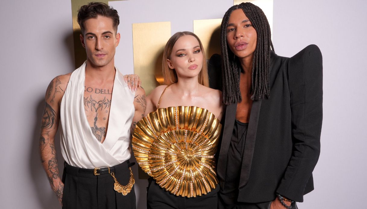 Dove Cameron, Damiano David e Olivier Rousteing