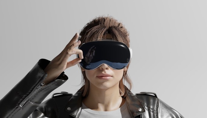 Un'immagine virtuale di Apple Vision Pro