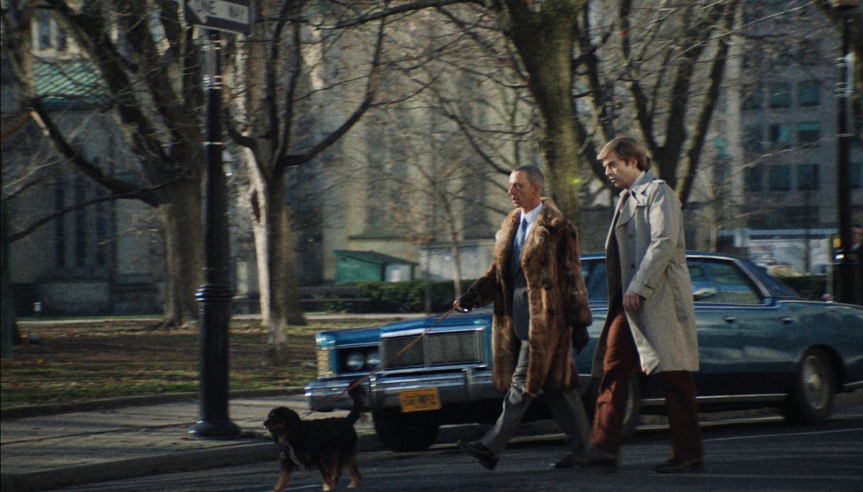 Jeremy Strong e Sebastian Stan in una scena di “The Apprentice”