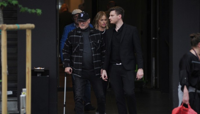 Stefano Tacconi, sua moglie Laura Speranza e suo figlio Andrea Tacconi