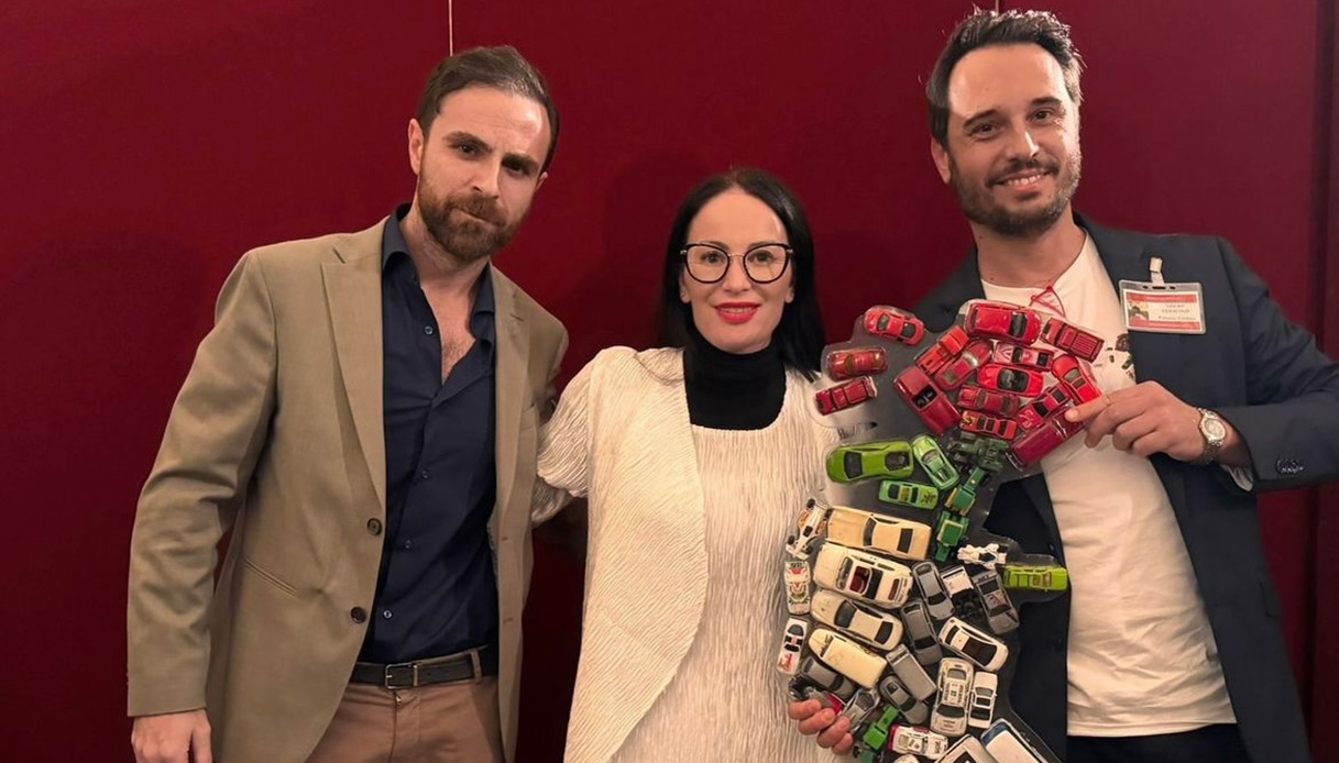 Gabriele Lazzaro, l'onorevole Martina Semenzato e Riva GLDF