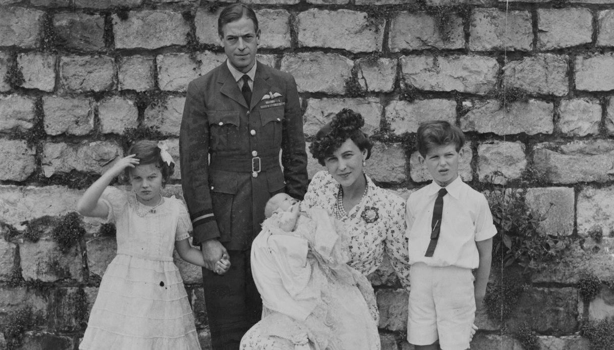 Il Duca e la Duchessa di Kent con i loro tre figli