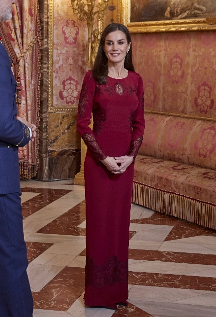 Letizia per la cerimonia della Pascua Militar