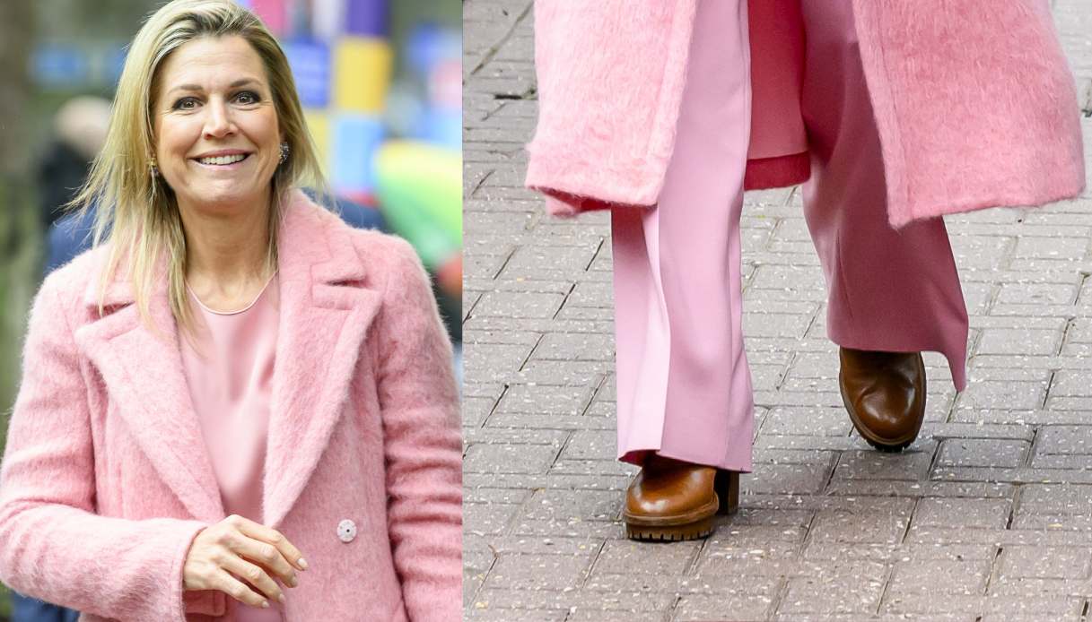 Il look pink di Maxima d'Olanda