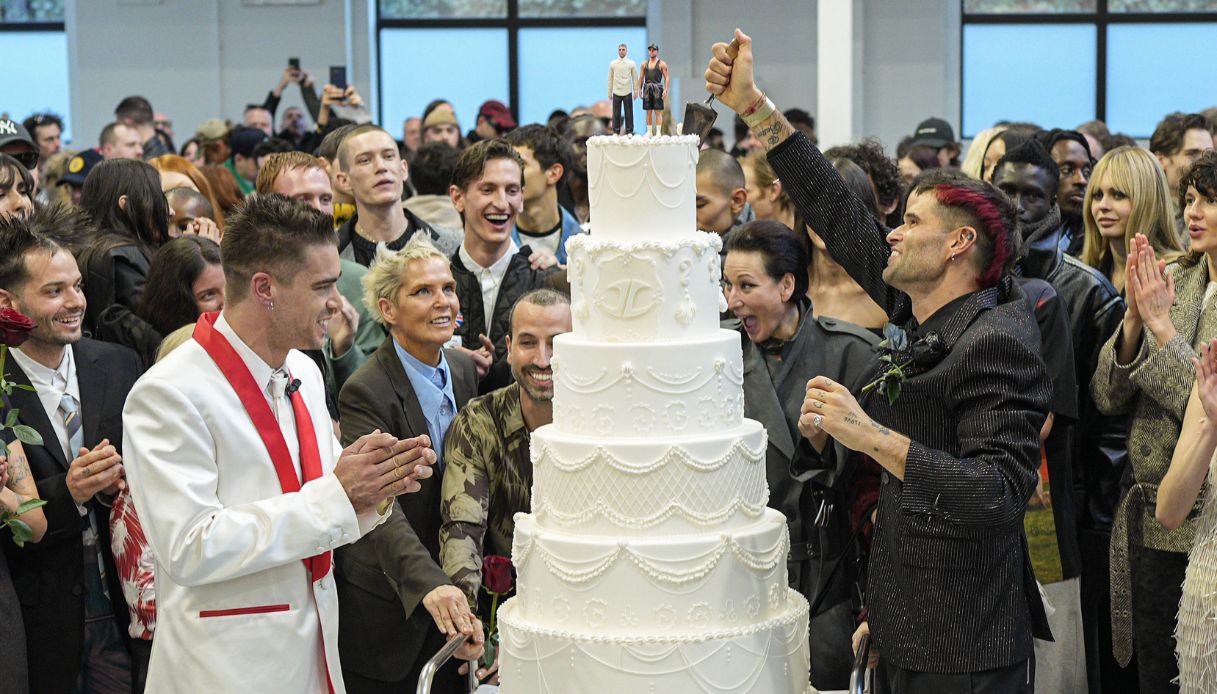 Un vero matrimonio alla Milano Fashion Week Uomo