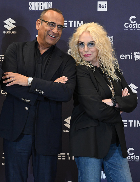 Carlo Conti Antonella Clerici Sanremo 2025