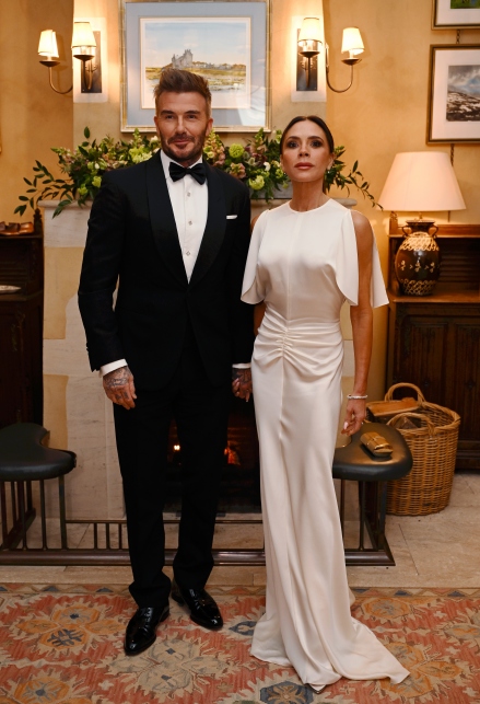 Victoria Beckham a cena da Re Carlo col marito David