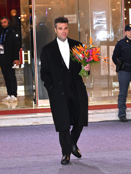 Fedez Sanremo Green Carpet 2025