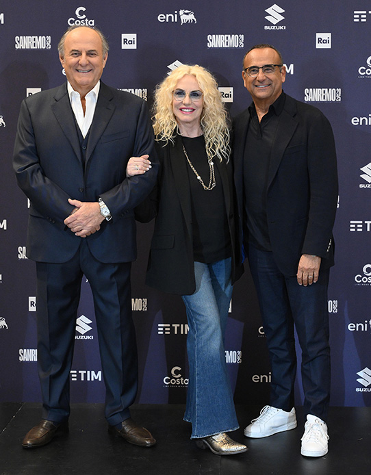 Gerry Scotti Antonella Clerici Carlo Conti