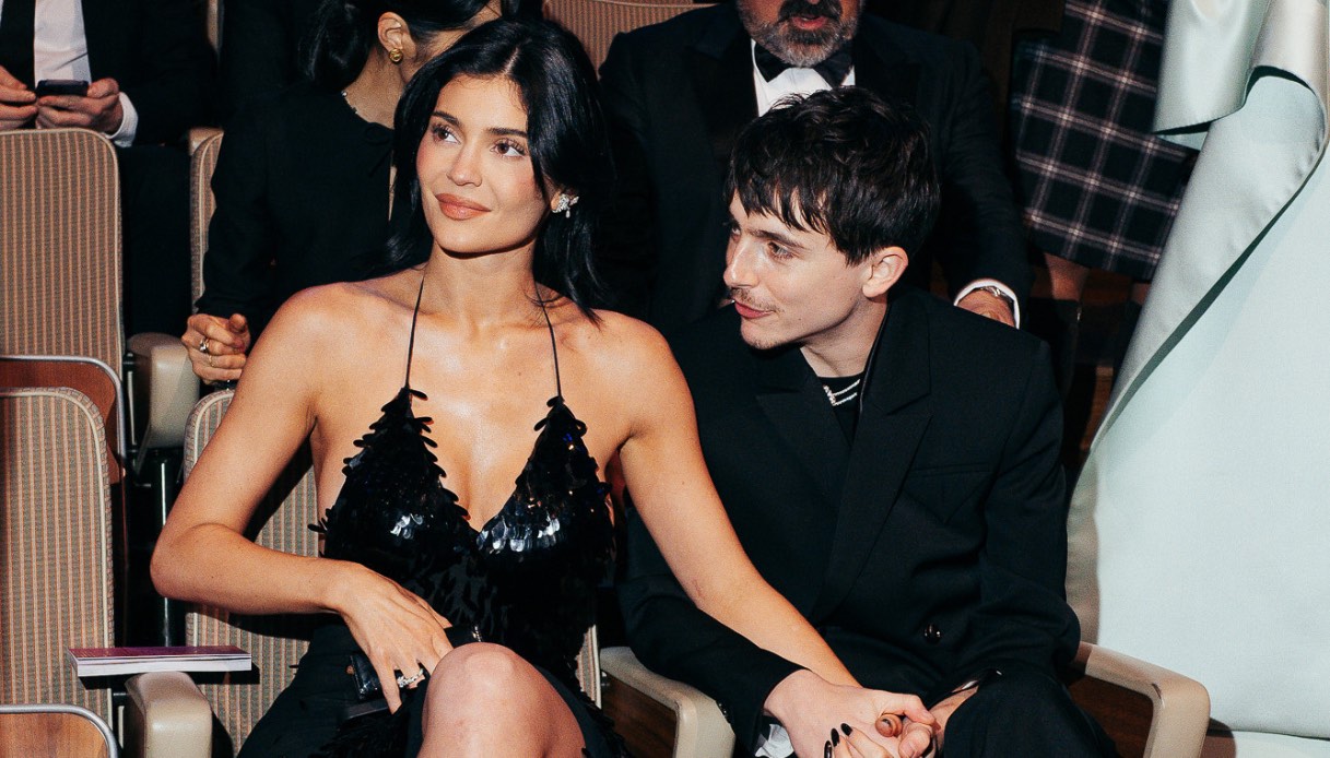Kylie Jenner e Timothée Chalamet ai BAFTA 2025