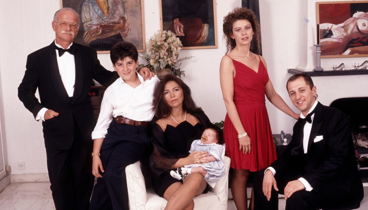 Gino Paoli, Nicol Paoli, Paola Penzo, Tommaso Paoli, Amanda Sandrelli Paoli and Giovanni Paoli