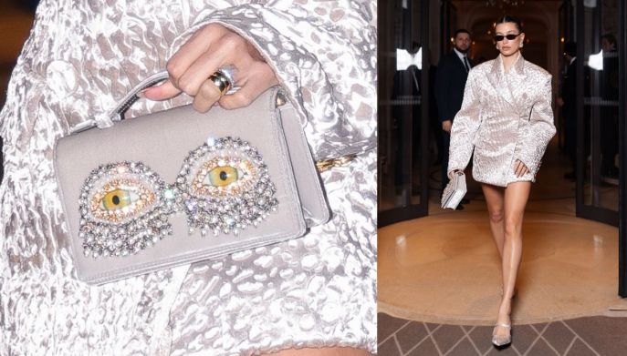 Hailey Bieber brilla con la maxi giacca alla Paris Fashion Week 2025