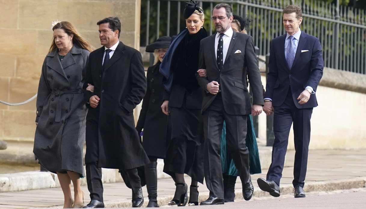 Tatiana e Nikolaos di Grecia a Windsor nel febbraio 2024