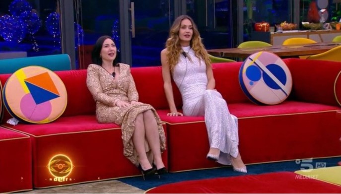 Jessica Morlacchi e Helena Prestes alla finale del "Grande Fratello"