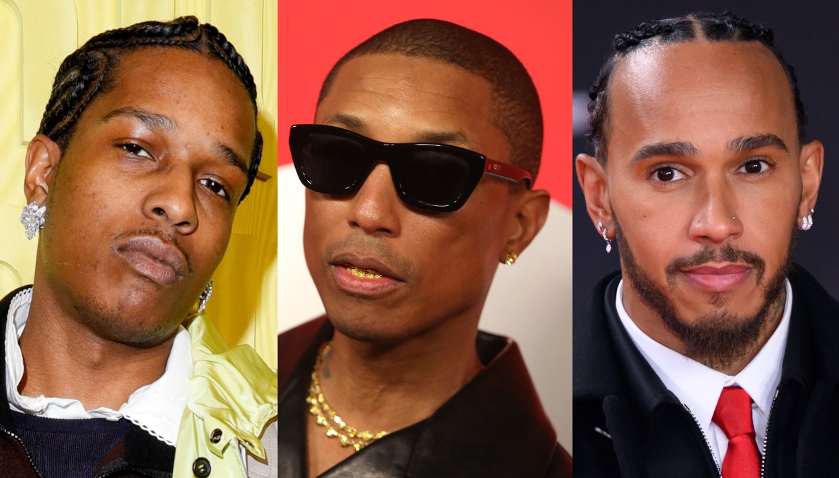 A$AP Rocky, Pharrell Williams e Lewis Hamilton