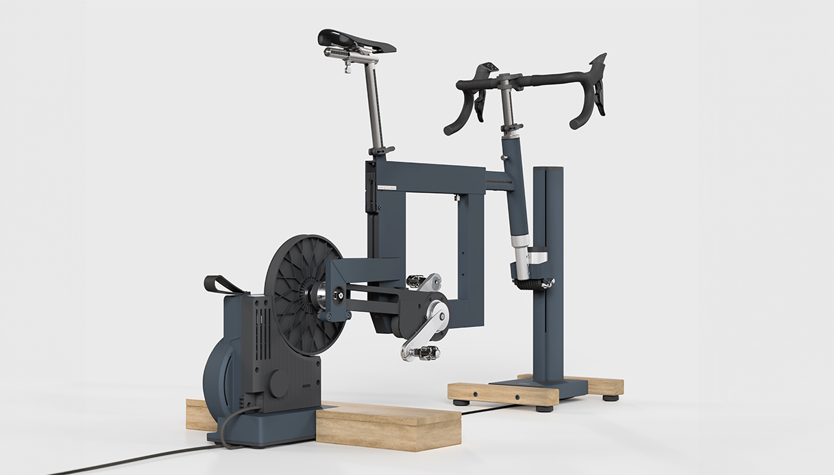Square by Fuoripista, il telaio smart modulare per bici indoor, pensato per integrarsi con eleganza negli spazi domestici
