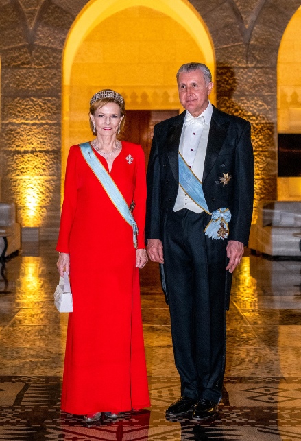 Margareta e Radu di Romania al matrimonio di Hussein e Rajwa di Giordania