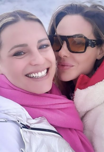 Michelle Hunziker e Ilary Blasi sulla neve