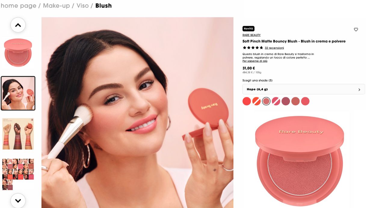 blush rare beauty 2025 Selena Gomez
