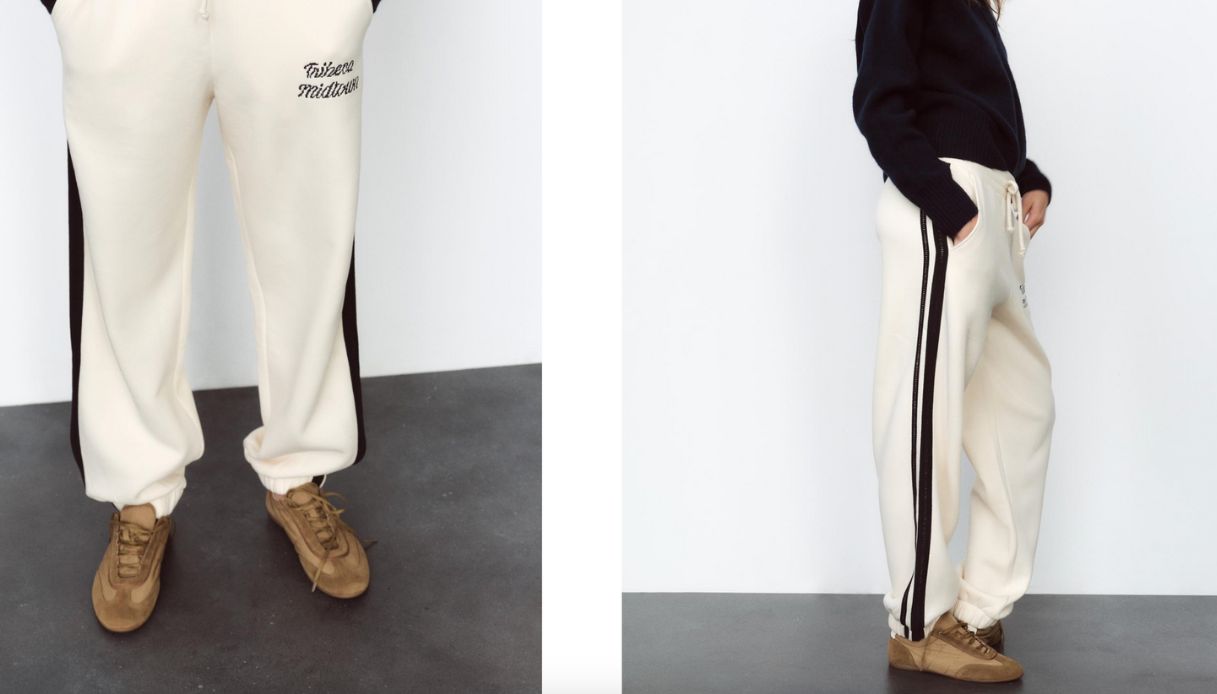 pantaloni jogger zara