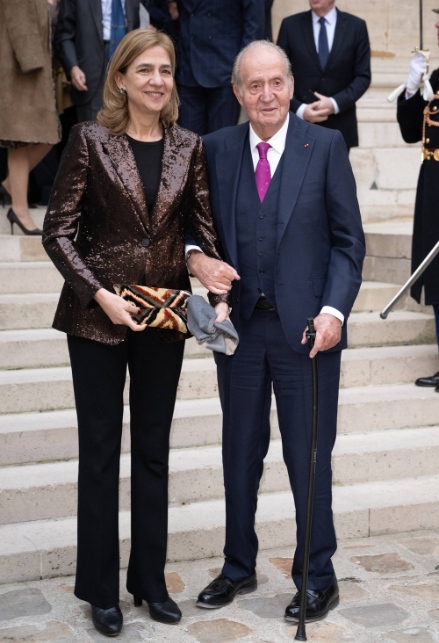 L'infanta Cristina con il padre, l'ex Re Juan Carlos